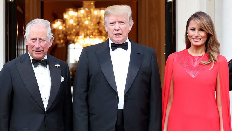 Rei Charles III, Donald Trump e Melania Trump - Getty Images