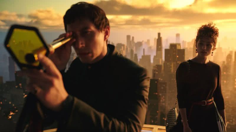 Adam Driver e Nathalie Emmanuel em "Megalopolis" - Divulgação