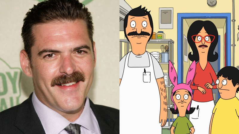 Jay Johnston (à esqu.) e imagem de Bob's Burgers (à dir.) - Getty Images