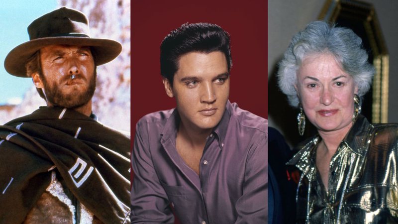 Clint Eastwood, Elvis Presley e Bea Arthur - Getty Images