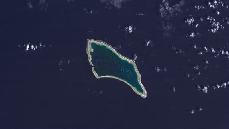 Na imagem, Kiribati, no Oceano Pacífico - Divulgação/Observatório da Terra da Nasa