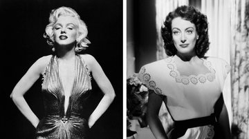 As estrelas de Hollywood Marilyn Monroe e Joan Crawford - Getty Images