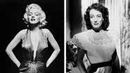 As estrelas de Hollywood Marilyn Monroe e Joan Crawford - Getty Images