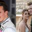 MIchael Schumacher e sua filha, Gina-Maria, em seu casamento