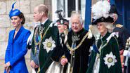 O casal Kate e William ao lado do rei Charles e da rainha Camilla - Getty Images