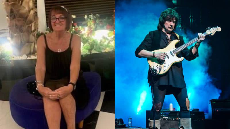 Valerie Horwood e Ritchie Blackmore - Arquivo Pessoal e Getty Images