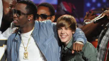 Diddy Combs e Justin Bieber em 2010 - Getty Images