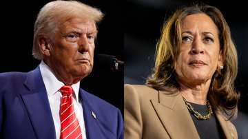 Donald Trump e Kamala Harris - Getty Images