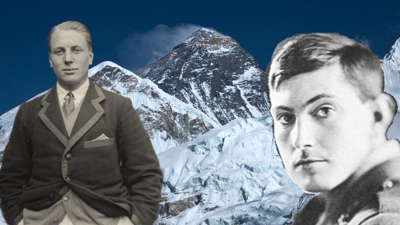 Fotografia do Monte Everest e dos montanhistas britânicos Andrew “Sandy” Irvine e George Mallory, respectivamente - Foto por Vyacheslav Argenberg pelo Wikimedia Commons / Domínio Público via Wikimedia Commons