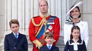 Em ordem: George, William, Louis, Kate e Charlotte - Getty Images