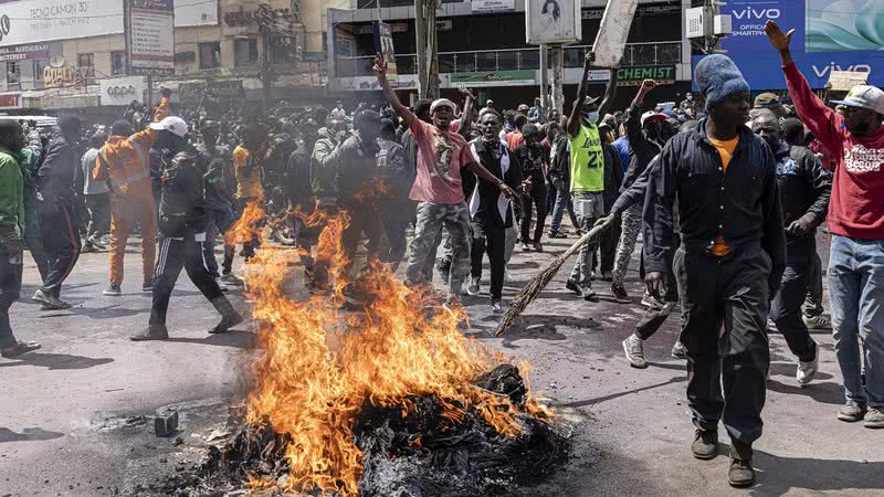 Protestos no Quênia - Getty Images