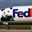 Ursos panda Bao Li e Qing Bao chegam ao aeroporto de Washington