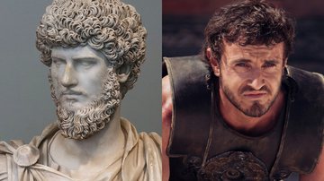 Lucius Verus inspira o protagonista de 'Gladiador 2' - PierreSelim e Divulgação