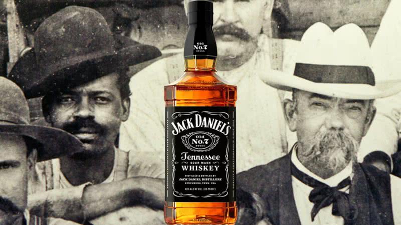 Aquele se acredita ser George Green, filho de Nathan Green (à esqu.) e Jack Daniel (à dir.) - Domínio Público via Wikimedia Commons / Divulgação/Jack Daniel's