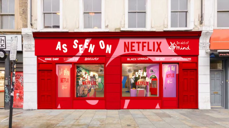 Fachada da loja da Netflix em Londres - Divulgação/Netflix