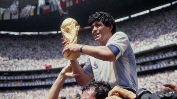 Maradona após o título da Copa do Mundo - Getty Images