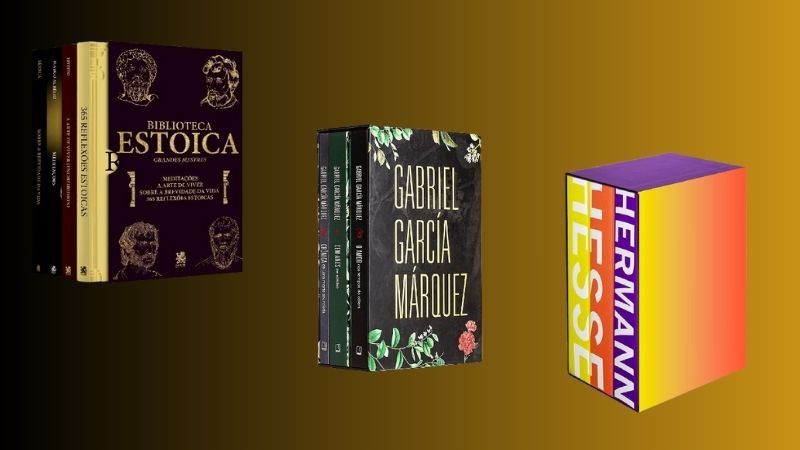 Aproveite esta seleção especial com 8 incríveis boxes de livros na Amazon durante a Mega Oferta e descontos imperdíveis de até 66%! - Créditos: Reprodução/Amazon