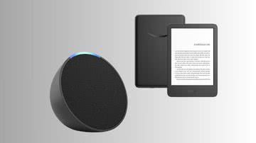 Adquira sua nova Echo com Alexa, um Kindle ou um novo fone de ouvido por preços imperdíveis durante a Mega Oferta estendida da Amazon - Créditos: Reprodução/Amazon