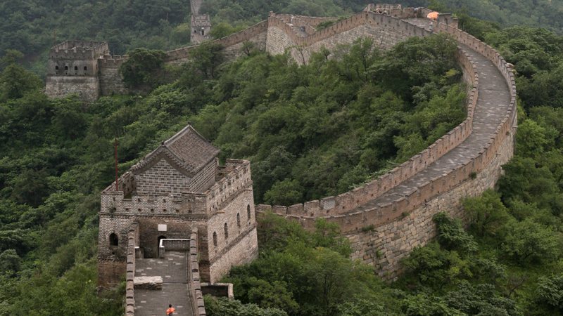 Imagem mostra a grandiosa Muralha da China - Getty Images