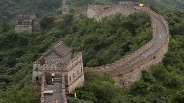 Imagem mostra a grandiosa Muralha da China - Getty Images