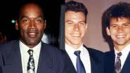 O. J. Simpson (à esqu.) e os irmãos Menendez (à dir.) - Getty Images