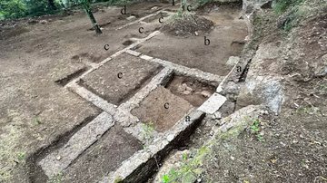 Palácio romano encontrado em Vila Adriana - Universidade de Urbino