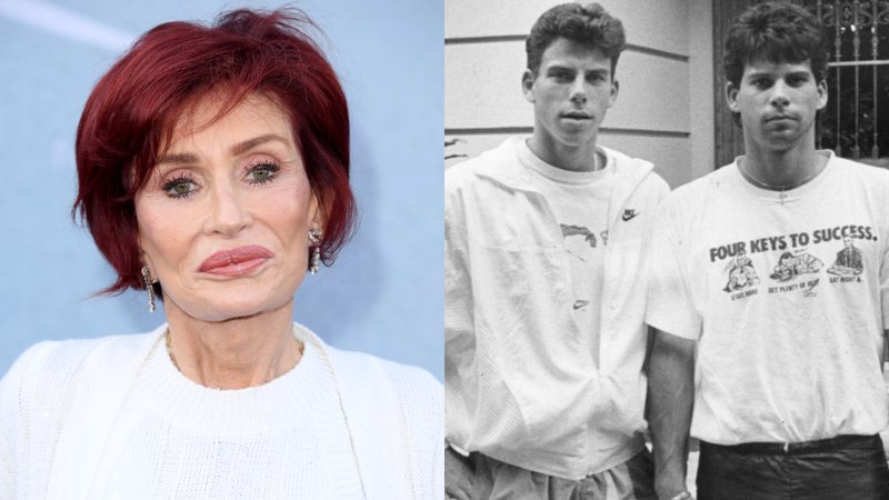 Sharon Osbourne (à esqu.) e os irmãos Menendez (à dir.) - Getty Images