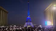 Torre Eiffel em homenagem à Israel, 9 de outubro de 2023 - Getty Images