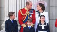 Príncipe William e Kate Middleton com os filhos George, Louis e Charlotte - Getty Images