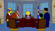 Lisa Simpson como 'presidente' dos EUA - Reprodução