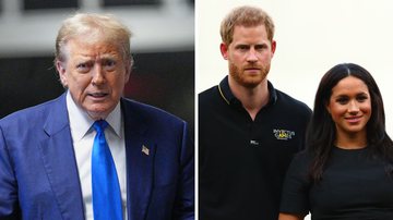 Donald Trump, Príncipe Harry e Meghan Markle - Getty Images