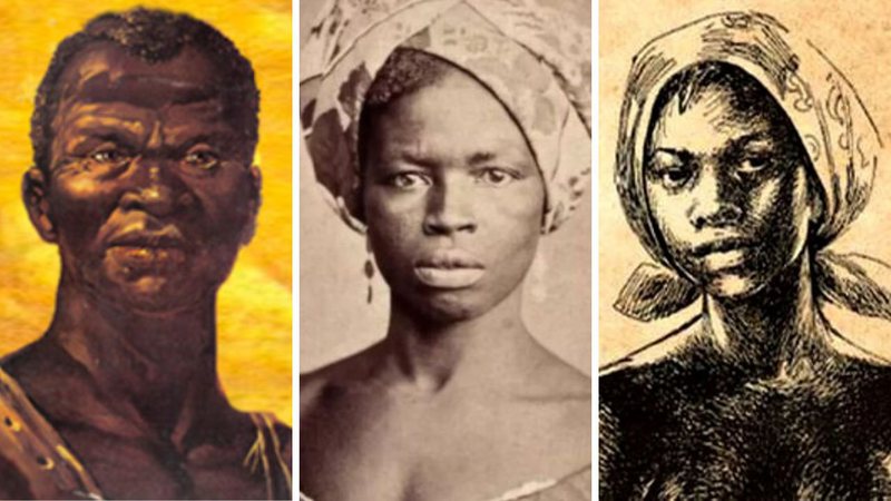 Zumbi dos Palmares, Luisa Mahin e Dandara - Wikimedia Commons via Domínio Público