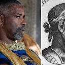 Denzel Washington interpreta "Macrinus" em "Gladiador 2" - Divulgação/Paramount Pictures; Getty Images