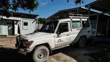 Ambulância atacada no Haiti - Getty Images