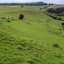 O aqueduto de Dorchester visto do forte de Poundbury, Dorset, Reino Unido