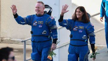 Os astronautas Butch Wilmore e Suni Williams - Getty Images