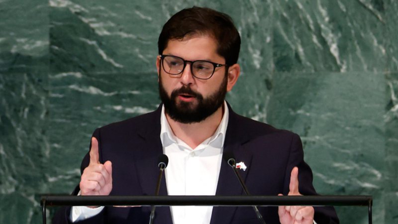 Gabriel Boric, presidente do Chile - Getty Images