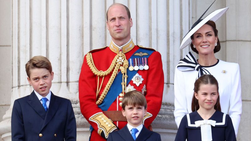 William, Kate e seus três filhos - Getty Images