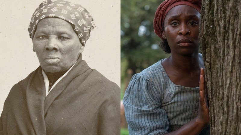 Harriet Tubman: realidade e ficção - Domínio Público via Wikimedia Commons / Reprodução/Focus Features