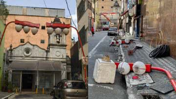 Lanternas Suzuranto foram retiradas na rua que abriga a Capela de Nossa Senhora dos Aflitos - Reprodução/Redes Sociais