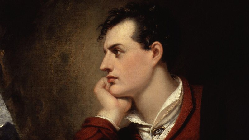 Antigo retrato de George Gordon Byron - Domínio Público via Wikimedia Commons