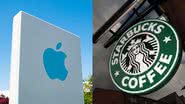 Imagens das marcas Apple e Starbucks - Getty Images