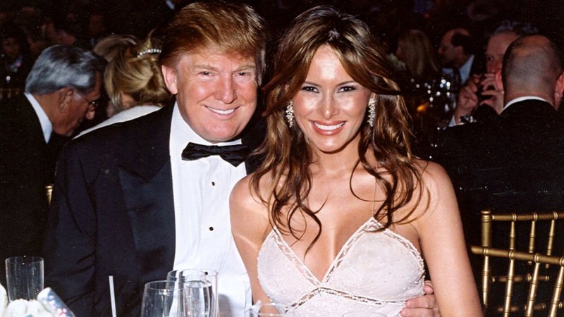 Donald Trump ao lado de Melania - Getty Images