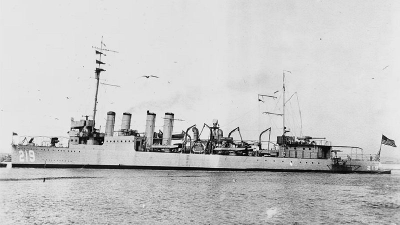 Navio de guerra americano USS Edsall - Reprodução/Naval History and Heritage Command