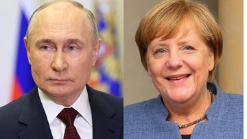 Vladimir Putin e Angela Merkel - Wikimedia Commons