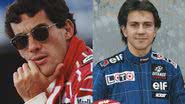 Ayrton Senna (à esqu.) e Erik Comas (à dir.) - Getty Images