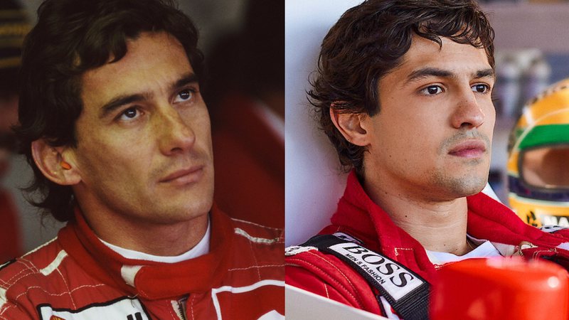 Senna: realidade e ficção - Getty Images e Divulgação/Netflix