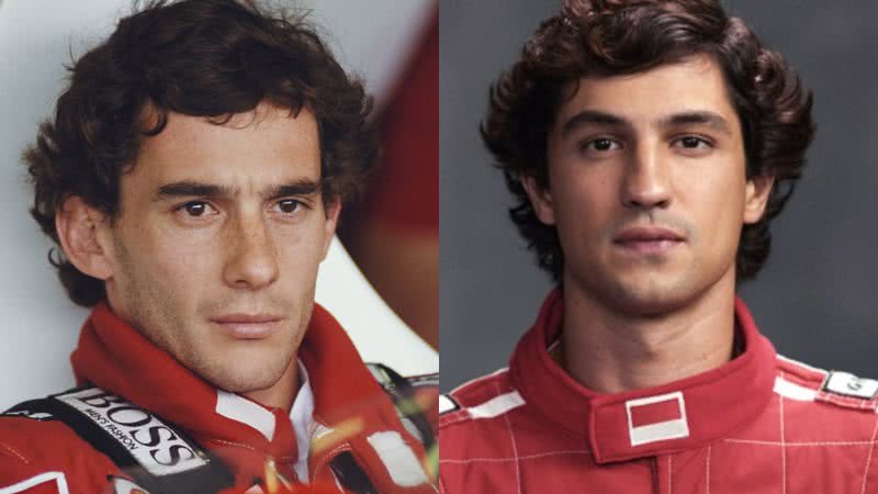 Ayrton Senna: Realidade e ficção - Getty Images e Divulgação/Netflix