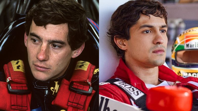 Ayrton Senna e Gabriel Leone - Divulgação/Netflix