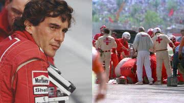 Momento do acidente de Ayrton Senna - Getty Images